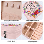Be Still and Know Custom Printed Travel Jewelry Box