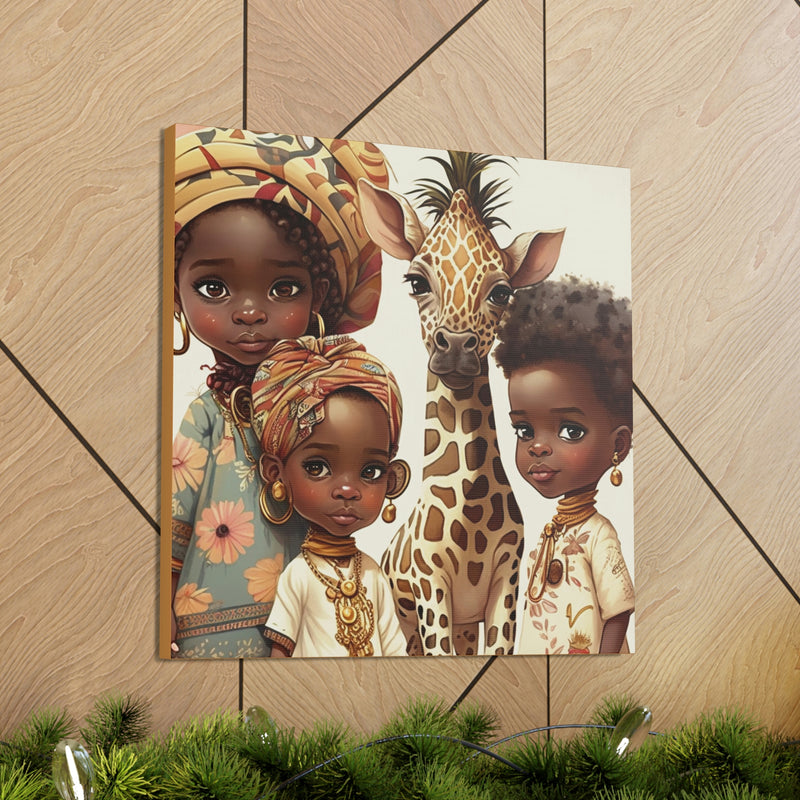 African Canvas, Canvas for Home Decor, Wall Decoration, Housewarming Gift