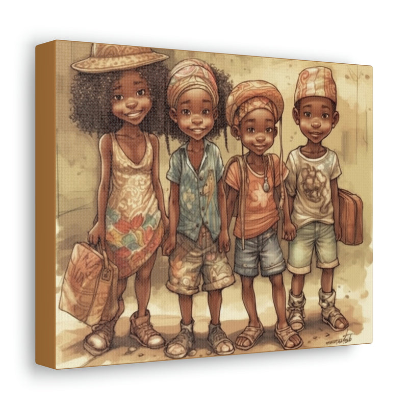 African Canvas, Canvas for Home Decor, Wall Decoration, Housewarming Gift,