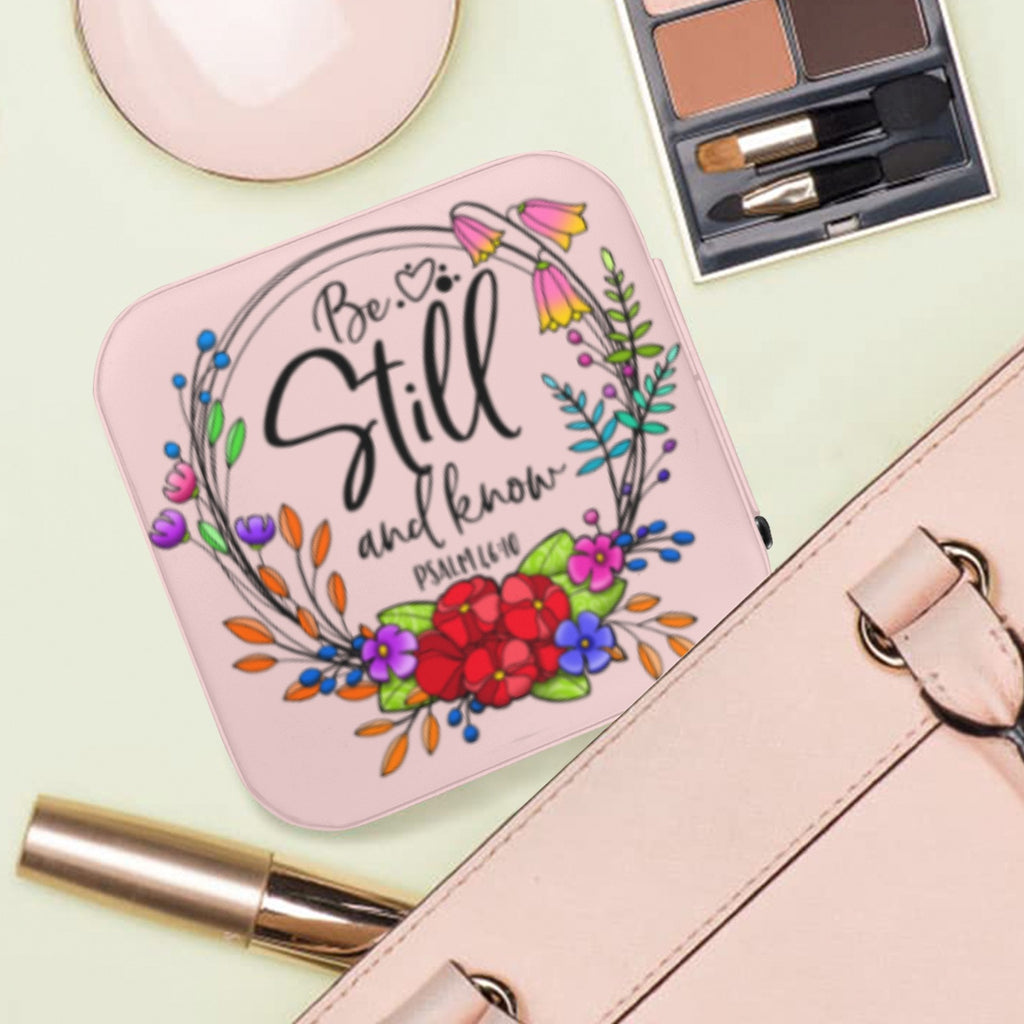 Be Still and Know Custom Printed Travel Jewelry Box