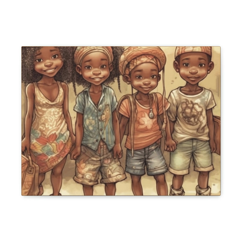 African Canvas, Canvas for Home Decor, Wall Decoration, Housewarming Gift,