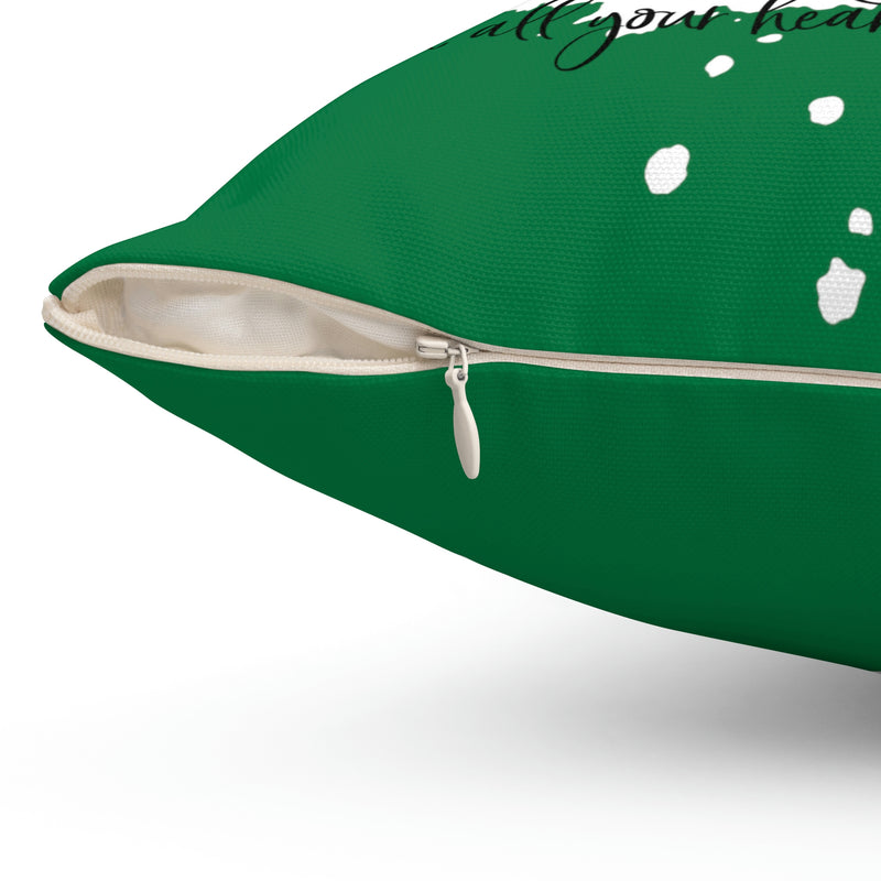 Pillow, Bedroom Pillow, Sofa Pillow, Throw pillow, Green Pillow