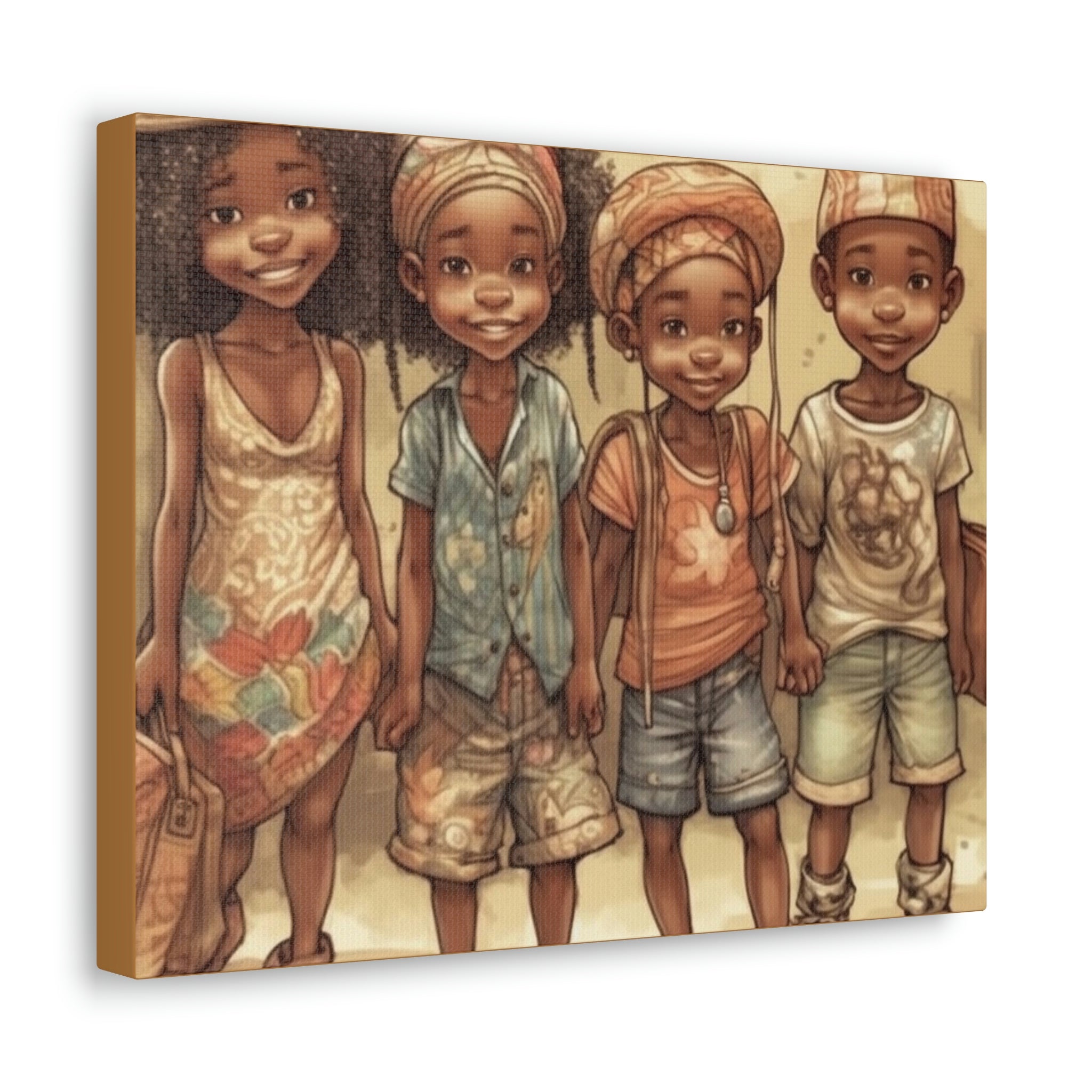 African Canvas, Canvas for Home Decor, Wall Decoration, Housewarming Gift,