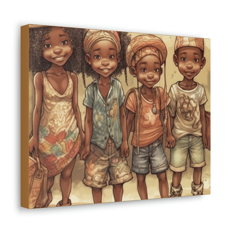 African Canvas, Canvas for Home Decor, Wall Decoration, Housewarming Gift,