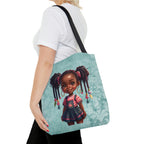 Tote Bag, Spring Tote, Afro Girls Tote