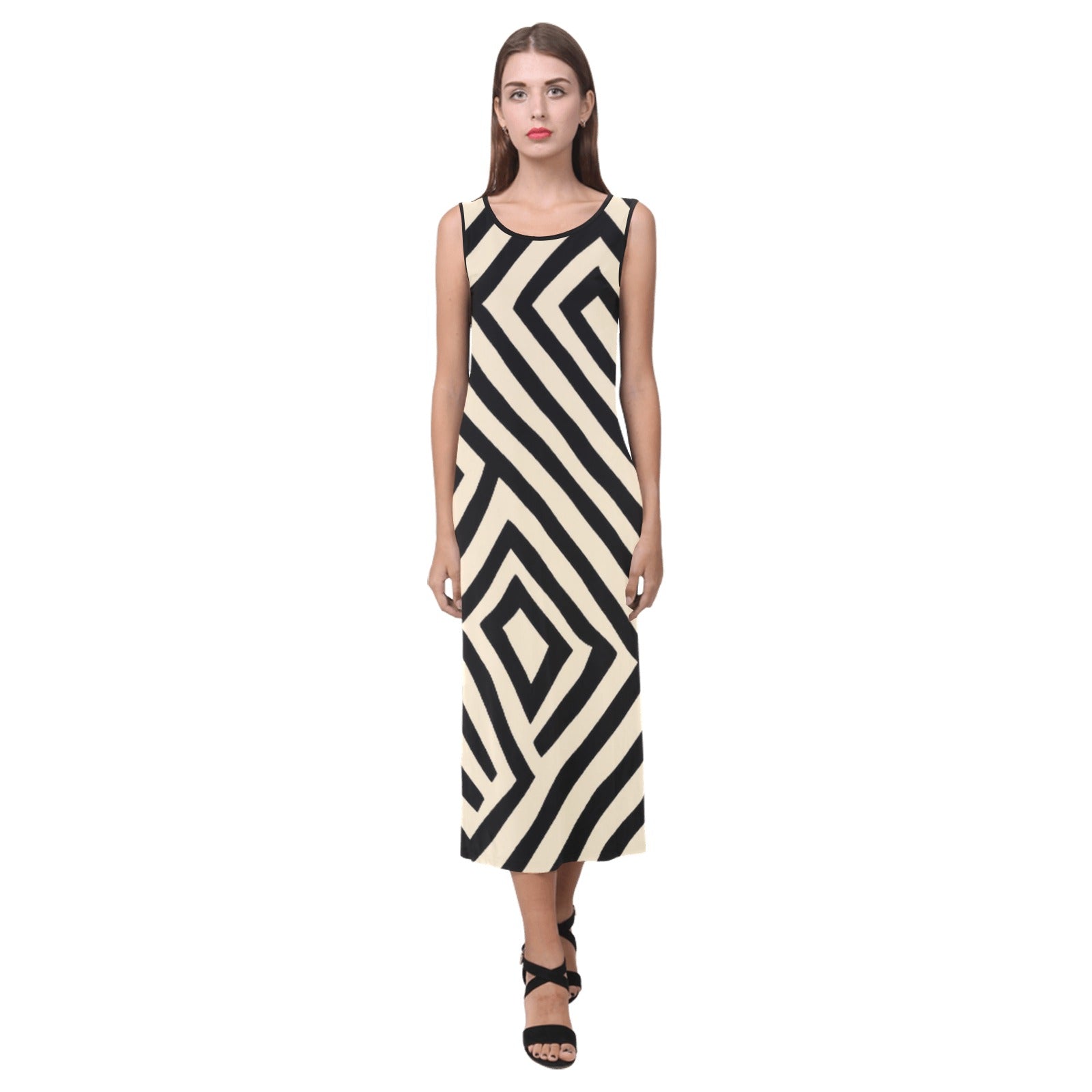 Open Fork Long Dress