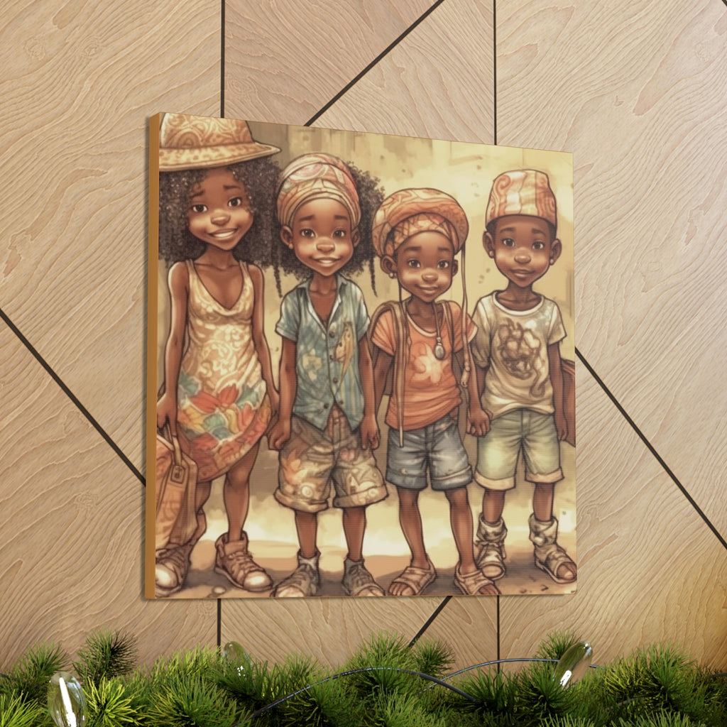 African Canvas, Canvas for Home Decor, Wall Decoration, Housewarming Gift,