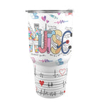 30oz Nurse Tumbler, Tumbler, Nurse Tumbler 30oz Insulated Stainless Steel Mobile Tumbler