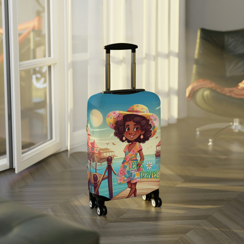 Luggage Cover, Luggage Protector, Suitcase Protector Travel Suitcase Cover, Boardwalk