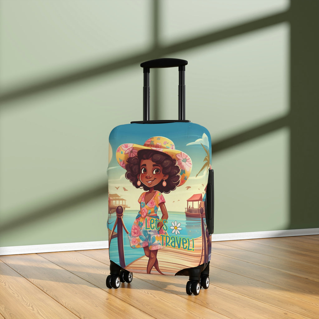 Luggage Cover, Luggage Protector, Suitcase Protector Travel Suitcase Cover, Boardwalk