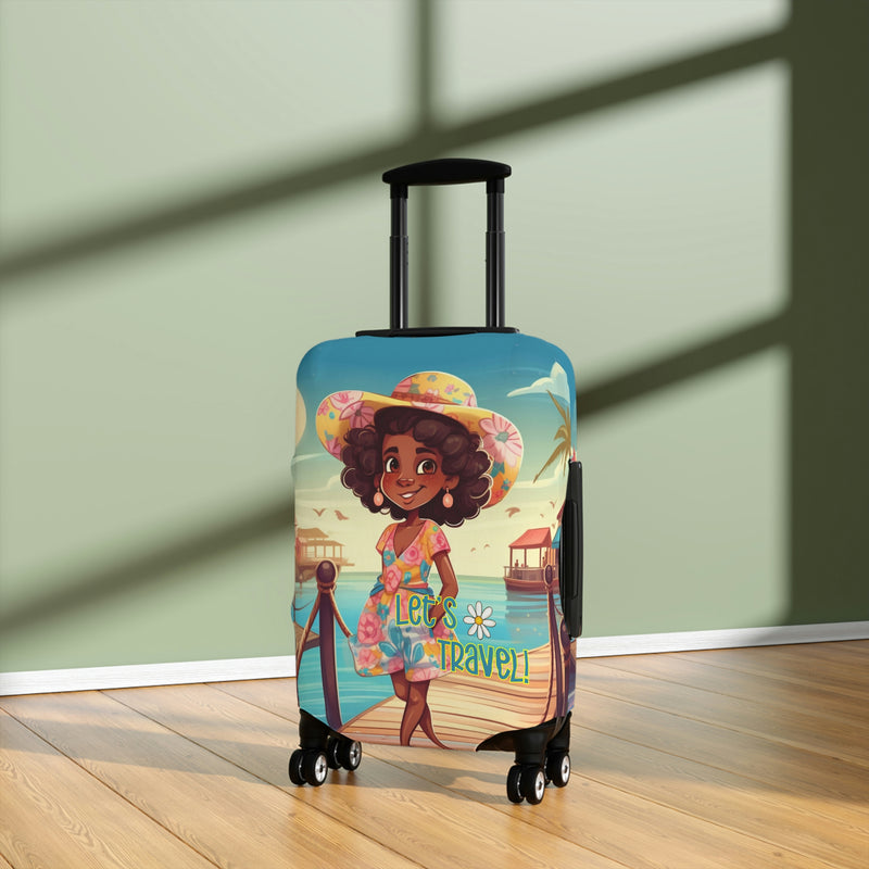 Luggage Cover, Luggage Protector, Suitcase Protector Travel Suitcase Cover, Boardwalk