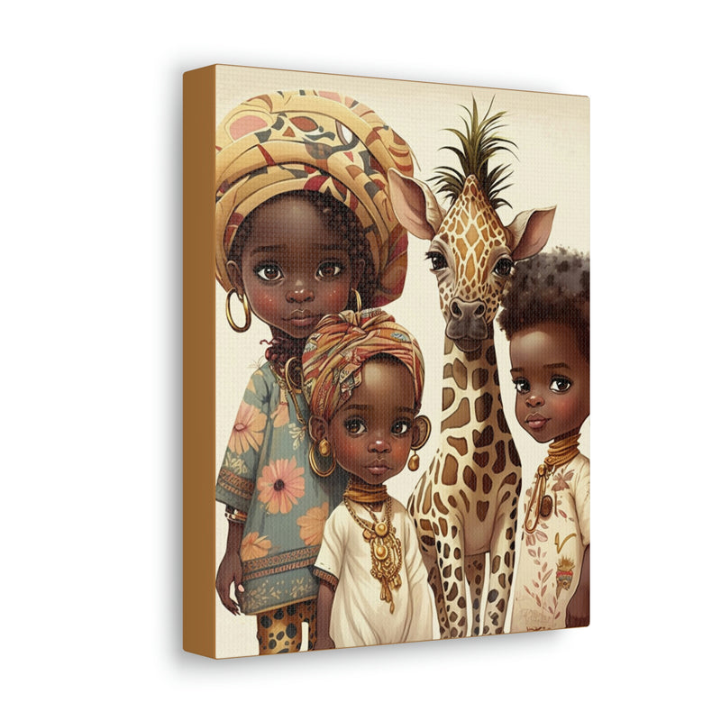 African Canvas, Canvas for Home Decor, Wall Decoration, Housewarming Gift