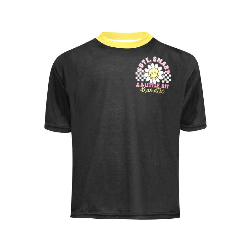 Little Girls' All Over Print Crew Neck T-Shirt, Kid's T-shirt