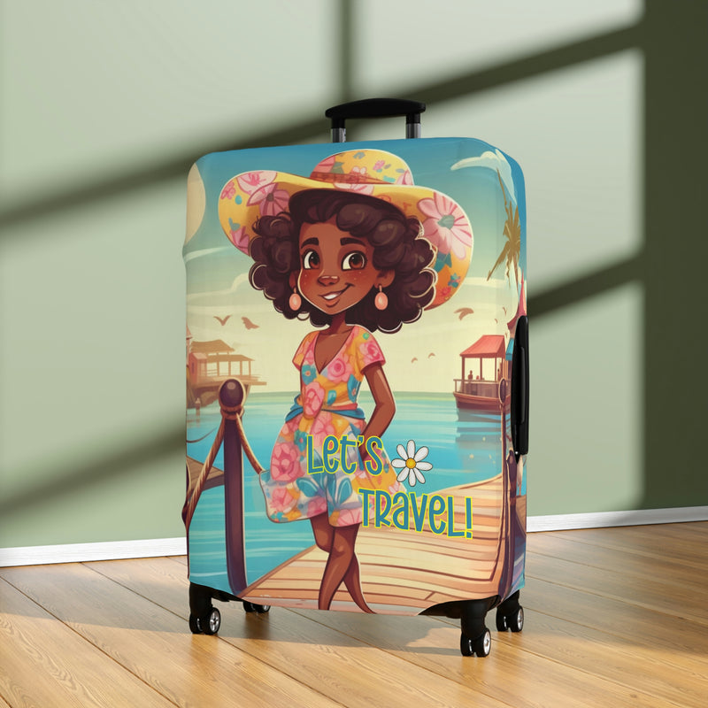 Luggage Cover, Luggage Protector, Suitcase Protector Travel Suitcase Cover, Boardwalk