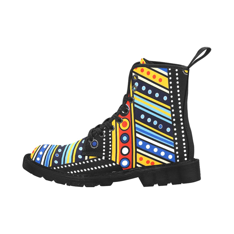 Masai Inspired Martin Boots for Women (Black)