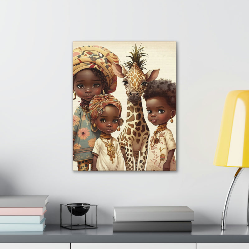 African Canvas, Canvas for Home Decor, Wall Decoration, Housewarming Gift