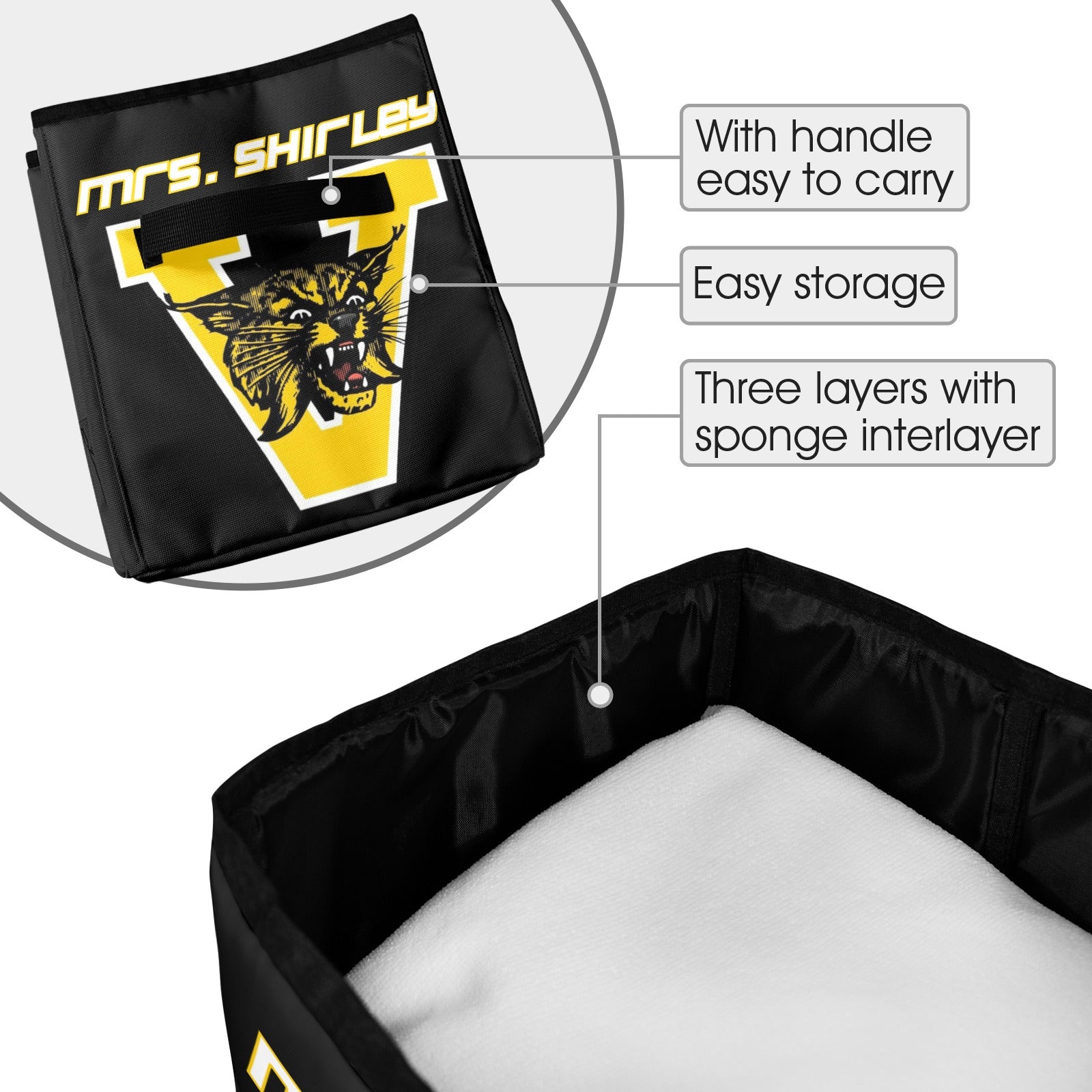 Wildcat Bin, Quilt Storage Bag