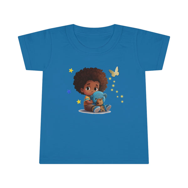 Toddler T-shirt, Boy with Bear, Kid's T-shirt, T-shirt