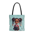 Tote Bag, Spring Tote, Afro Girls Tote