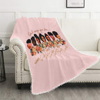 God says you are Pom Pom Fringe Blanket 60"x80"
