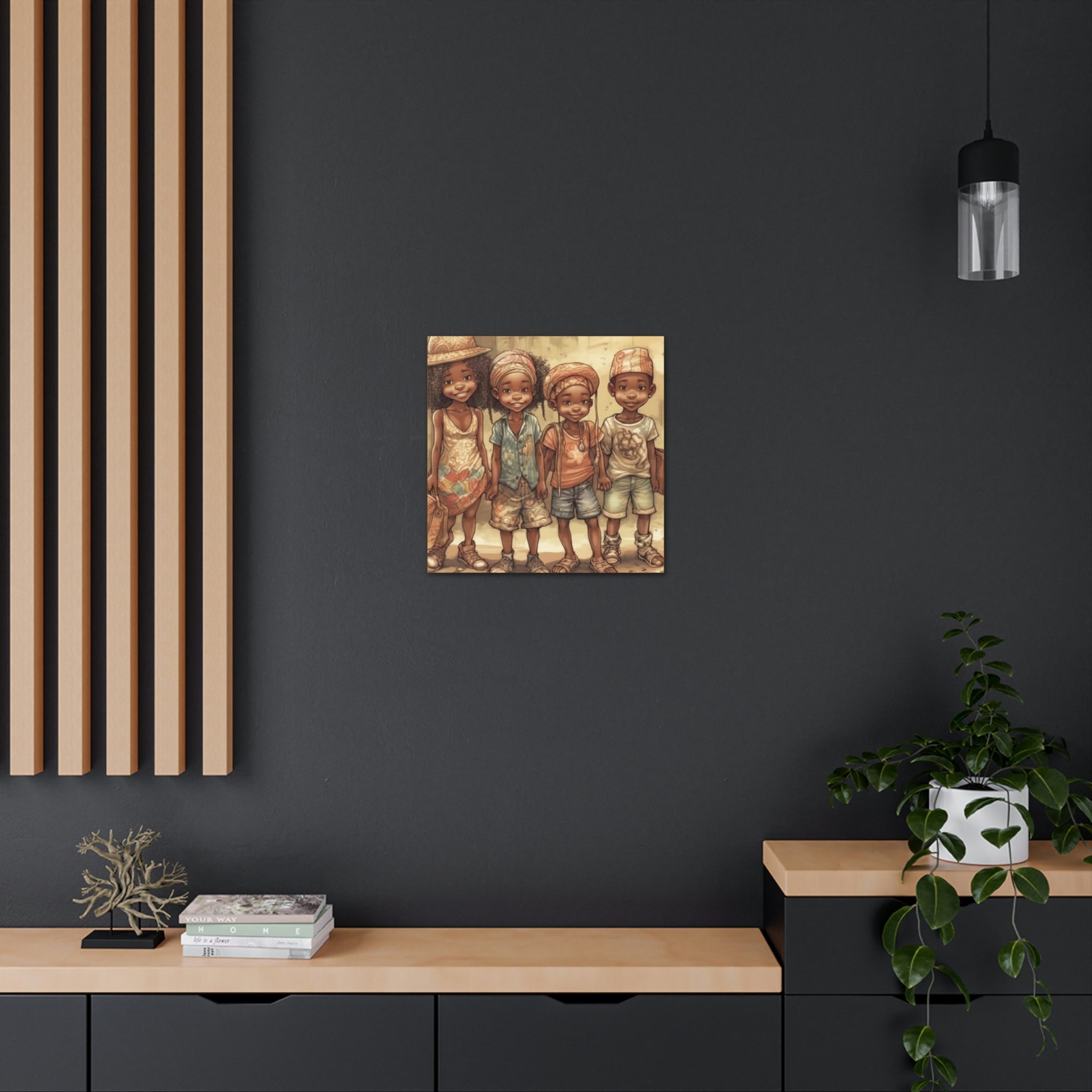 African Canvas, Canvas for Home Decor, Wall Decoration, Housewarming Gift,