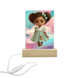 Breanna Design Acrylic Photo Print with Colorful Light Square Base 5"x7.5"