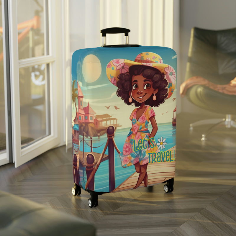Luggage Cover, Luggage Protector, Suitcase Protector Travel Suitcase Cover, Boardwalk