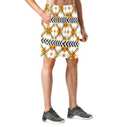 Men's All Over Print Elastic Beach Shorts