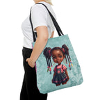 Tote Bag, Spring Tote, Afro Girls Tote