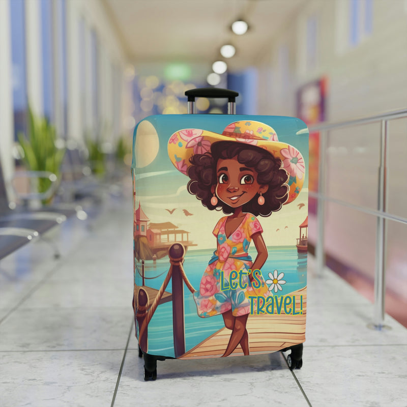 Luggage Cover, Luggage Protector, Suitcase Protector Travel Suitcase Cover, Boardwalk