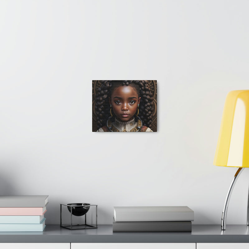 Afro Girl Canvas, African Canvas, Canvas for Home Decor, Wall Decoration, Housewarming Gift, Girl Canvas