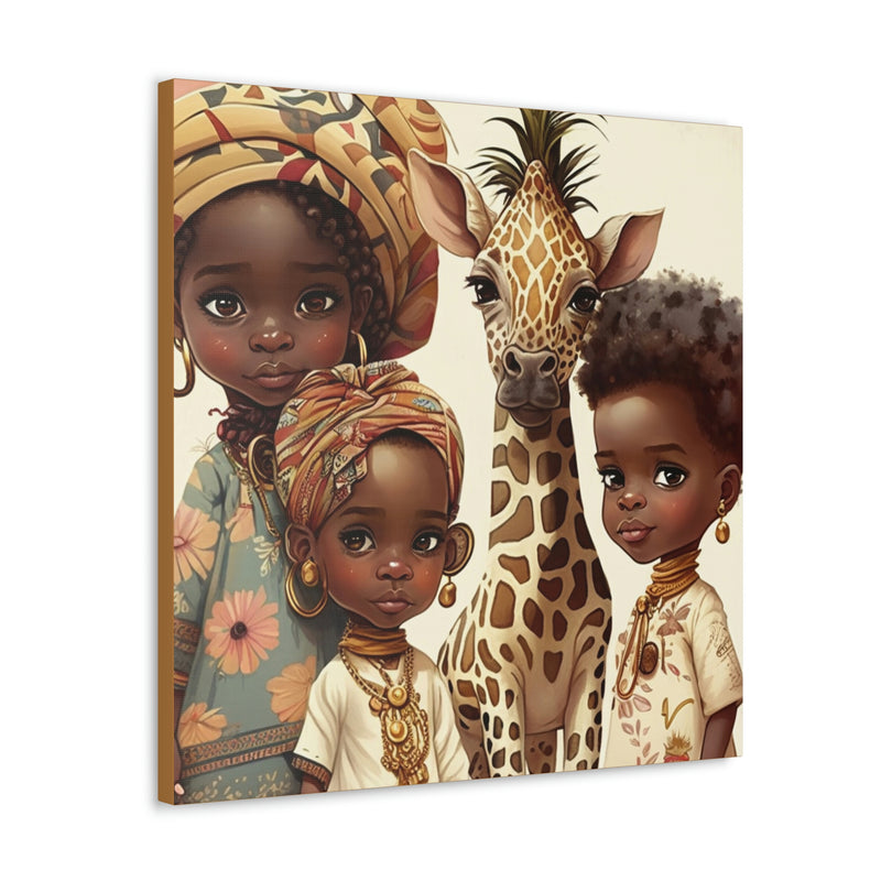 African Canvas, Canvas for Home Decor, Wall Decoration, Housewarming Gift