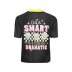 Little Girls' All Over Print Crew Neck T-Shirt, Kid's T-shirt