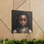 Afro Girl Canvas, African Canvas, Canvas for Home Decor, Wall Decoration, Housewarming Gift, Girl Canvas