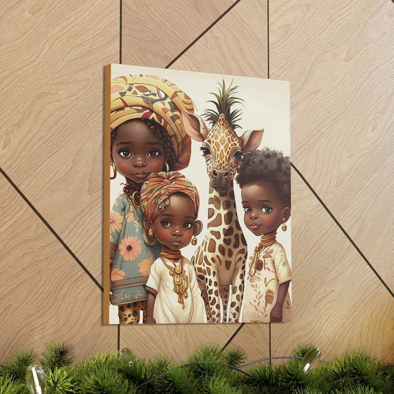 African Canvas, Canvas for Home Decor, Wall Decoration, Housewarming Gift