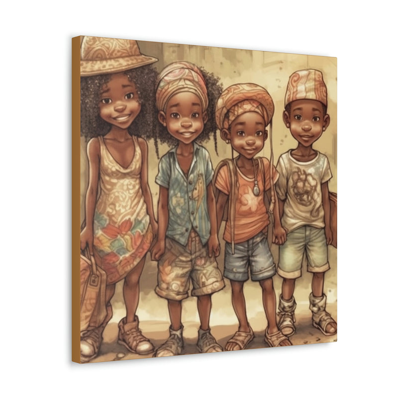 African Canvas, Canvas for Home Decor, Wall Decoration, Housewarming Gift,