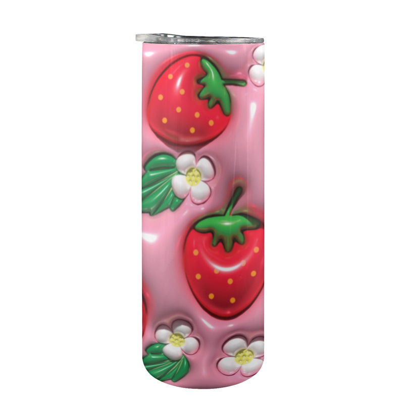 20oz Inflated Strawberry Tumbler 3d