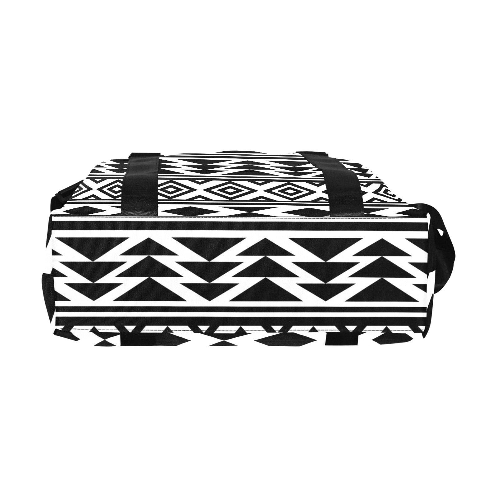 Black and White African Print Large Capacity Duffle Bag