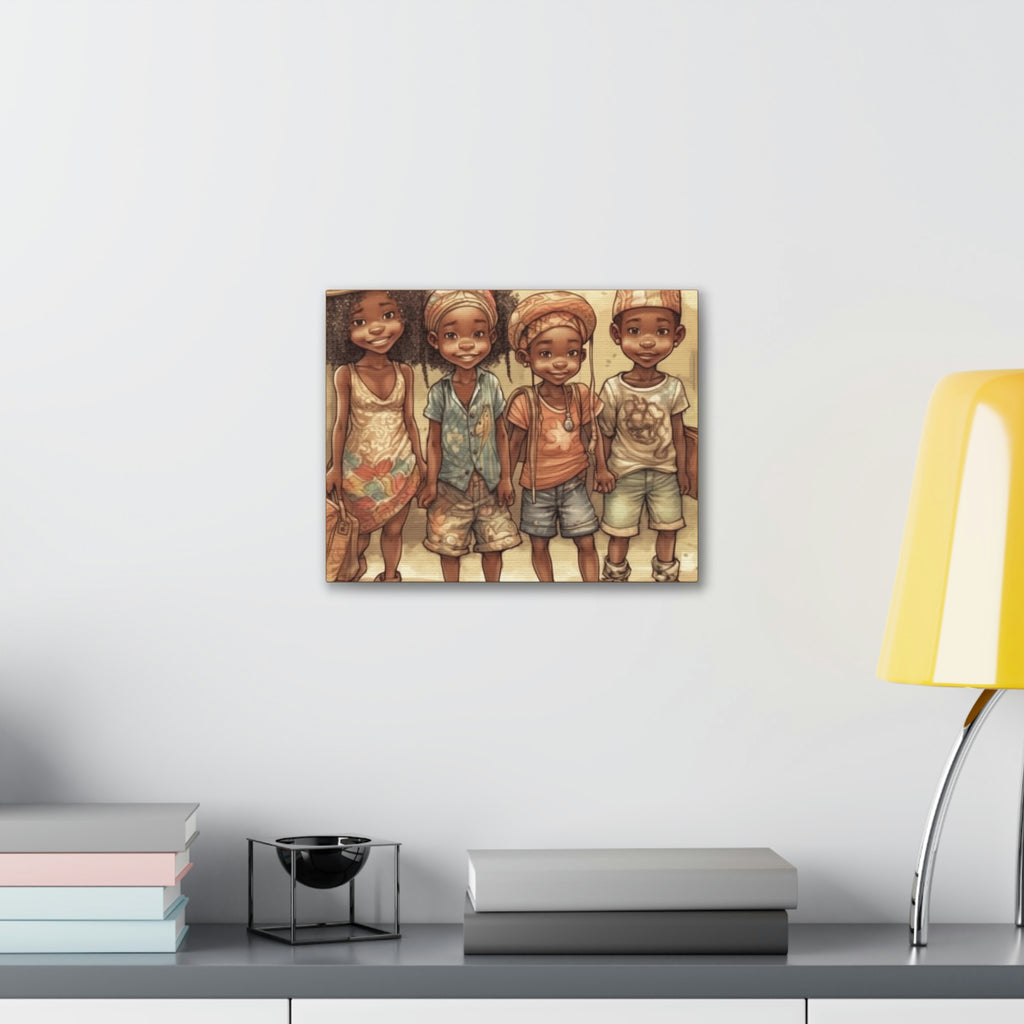 African Canvas, Canvas for Home Decor, Wall Decoration, Housewarming Gift,