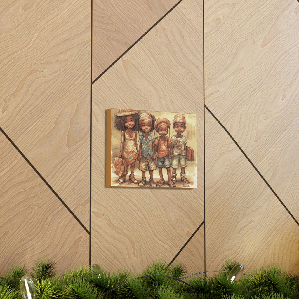 African Canvas, Canvas for Home Decor, Wall Decoration, Housewarming Gift,