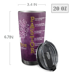 Pastor 20oz Mobile Tumbler with Lid (Black Lock)