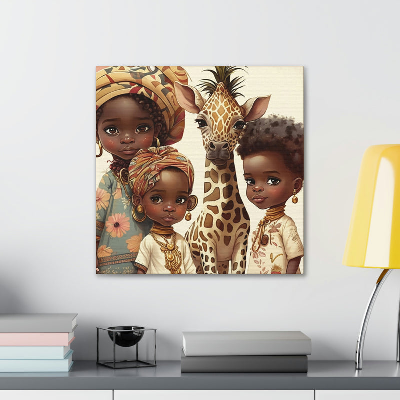 African Canvas, Canvas for Home Decor, Wall Decoration, Housewarming Gift