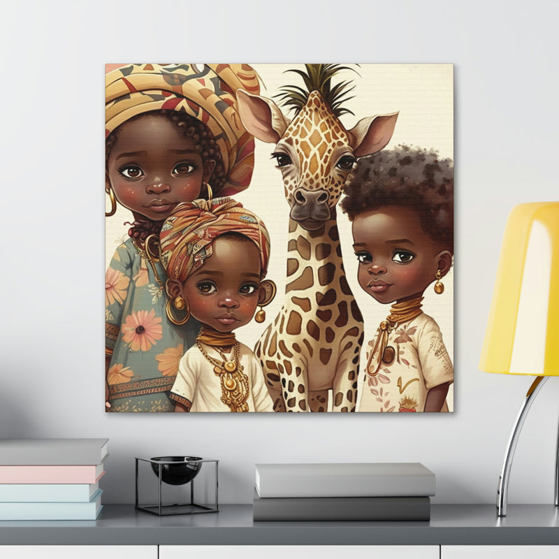 African Canvas, Canvas for Home Decor, Wall Decoration, Housewarming Gift