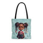 Tote Bag, Spring Tote, Afro Girls Tote
