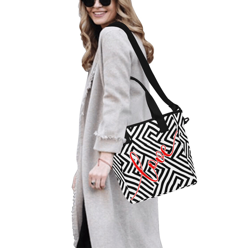 Love Tote Bag with Shoulder Strap (Model 1724)