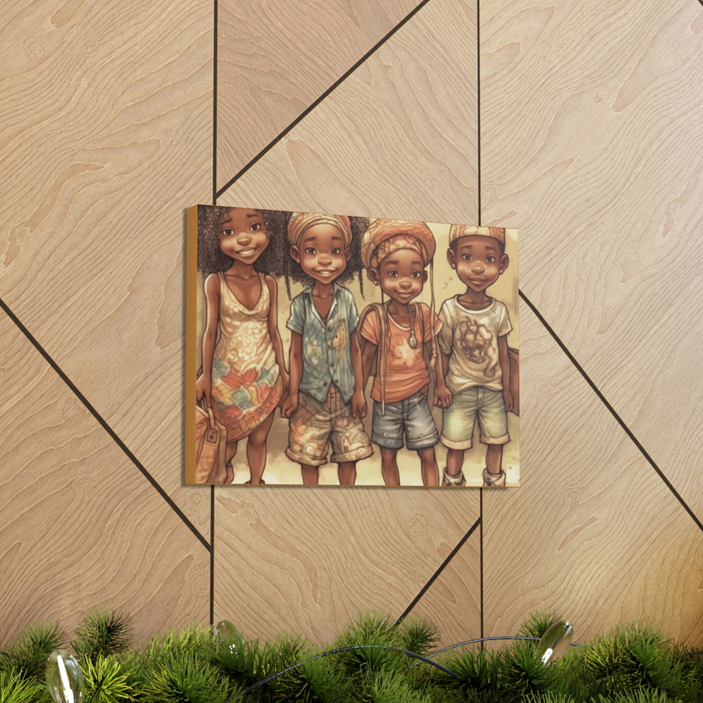 African Canvas, Canvas for Home Decor, Wall Decoration, Housewarming Gift,