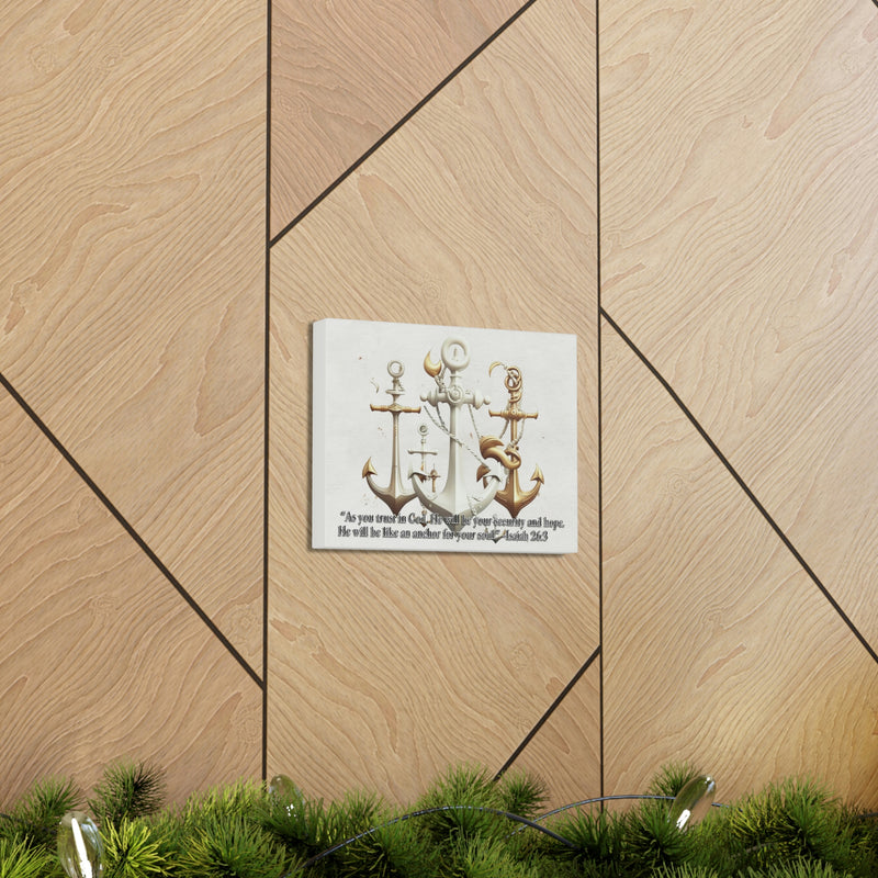 Canvas, Anchor Canvas, Anchor, Wall Decorations, Naval Decorations