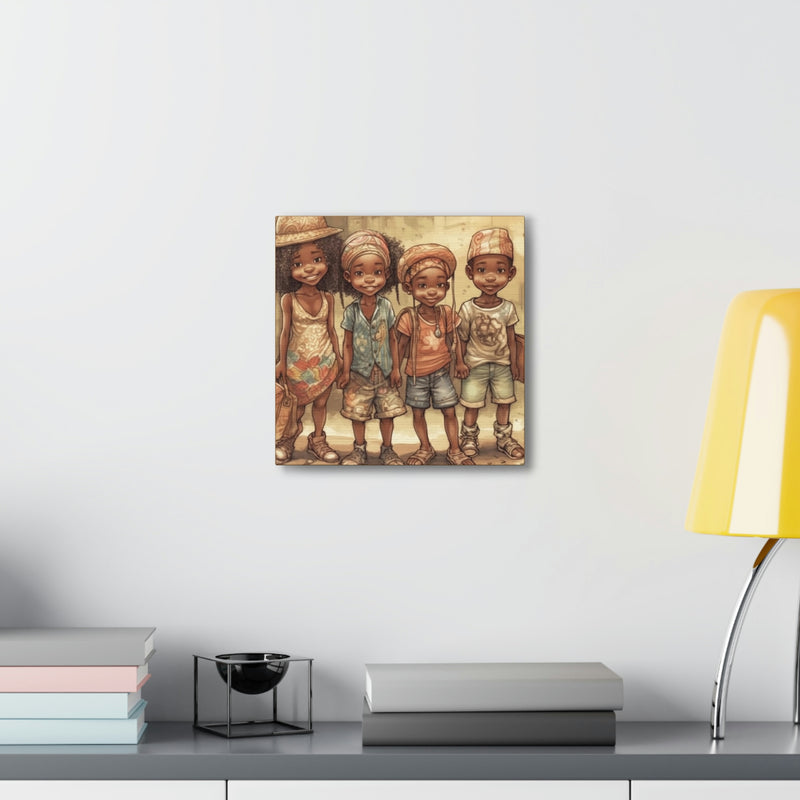 African Canvas, Canvas for Home Decor, Wall Decoration, Housewarming Gift,