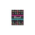 Aztec Design Black Frame Canvas Print 11"x14"