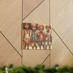 African Canvas, Canvas for Home Decor, Wall Decoration, Housewarming Gift,